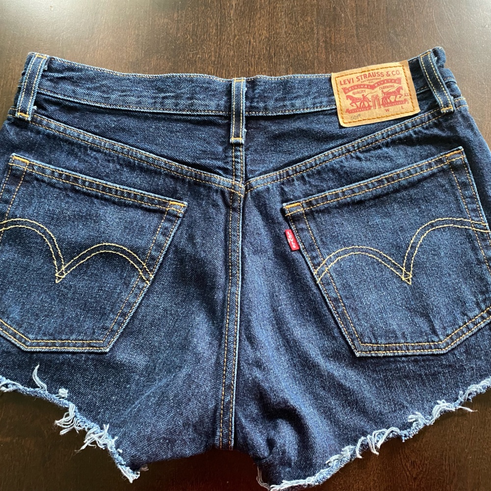 Levi’s button fly denim shorts